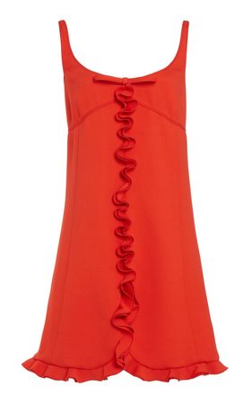 Ruffled Crepe Mini Dress By Giambattista Valli | Moda Operandi