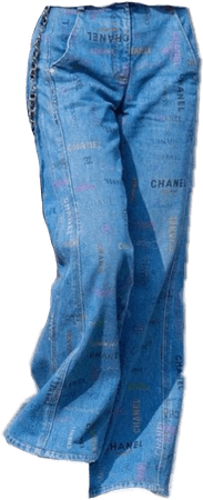 chanel - pre-owned straight jeans in blue