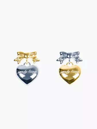 Sandy Liang Heart Earrings