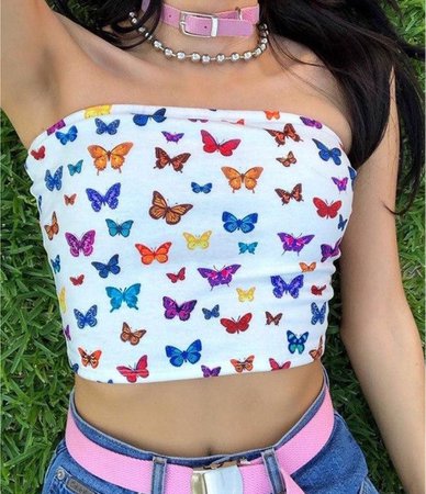 Butterfly crop top
