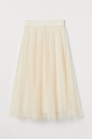 Tulle Skirt - Powder beige - Ladies | H&M US