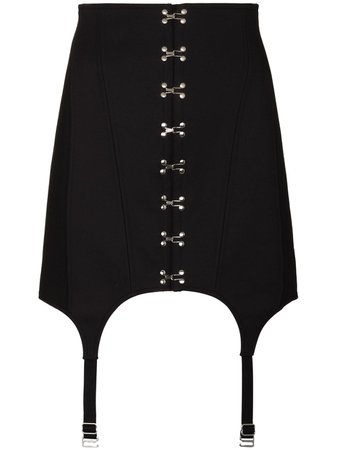 Dion Lee suspender-detail corset mini skirt black A1321R21 - Farfetch
