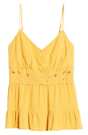 All in Favor Embroidered Camisole | Nordstrom