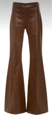 leather brown pants