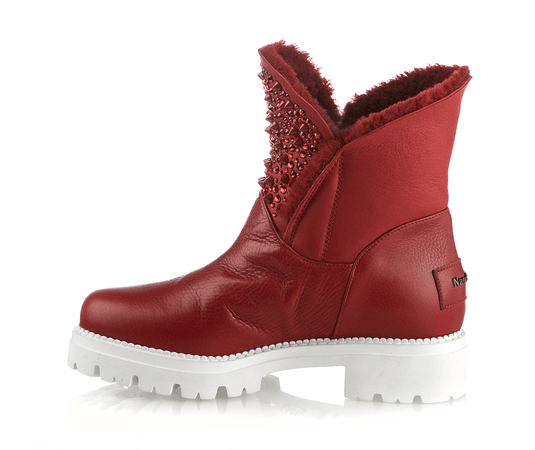 6667 Nando Muzi Boots / Red | Italian Designer Shoes | Rina's Store