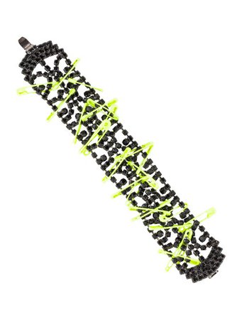 Tom Binns Crystal Safety Pin Bracelet - Bracelets - W4T21044 | The RealReal