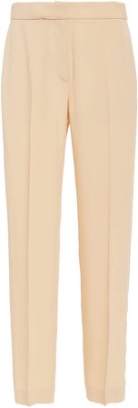 Cropped Crepe Tapered Pants