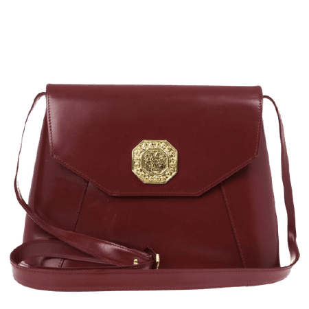 SAINT LAURENT PARIS Yves Saint Laurent Red Leather Vintage Shoulder Bag