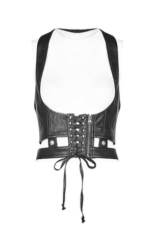 Toxica Harness Vest by Punk Rave | Ladies Gothic Clothing