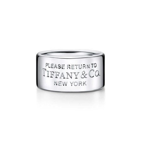Return to Tiffany™ wide ring in sterling silver, 10 mm wide. | Tiffany & Co.