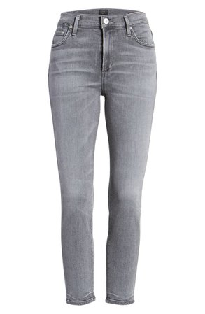 Citizens of Humanity Rocket Crop Skinny Jeans (Trance) grey