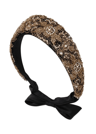 black gold headband