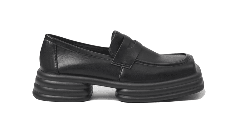 square toe loafers | lattelier