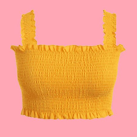 @pngbaddie - trendy yellow crop top png🍒 - give credi... | Picdeer
