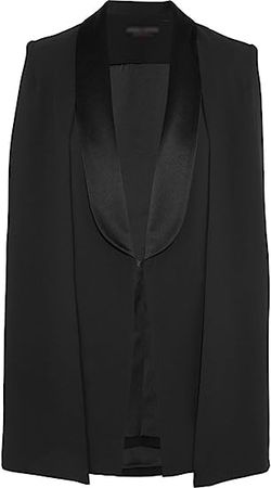 Amazon.com: Women's Fashion Black Cape Batwing Sleeve Slim Fit Lapel Blazer Jacket Coat : Clothing, Shoes & Jewelry