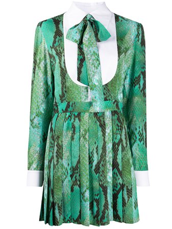 MSGM snakeskin-print Mini Dress - Farfetch