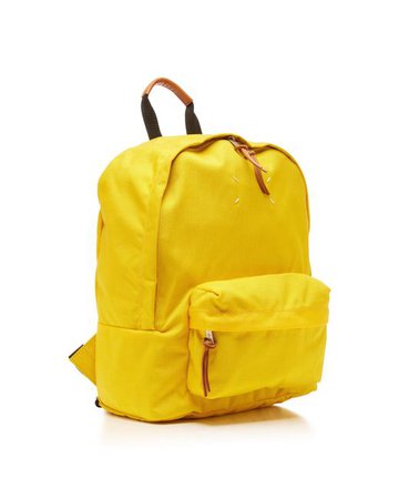 Lyst - Maison Margiela Zip-detailed Shell Backpack in Yellow
