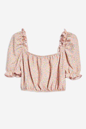 TALL Gypsy Puff Cropped Top - Shirts & Blouses - Clothing - Topshop
