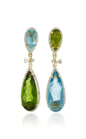 18K Gold Vermeil And Multi-Stone Earrings by Anabela Chan | Moda Operandi