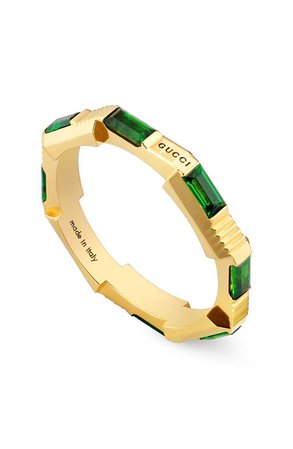 Gucci Link to Love Tourmaline Band Ring | Nordstrom