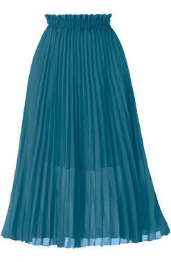 teal pleated skirt - Google Search