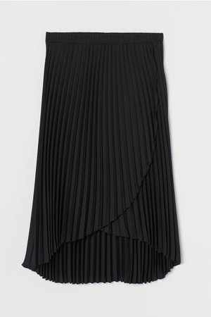 Pleated skirt - Black - Ladies | H&M