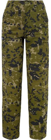we11done - Camouflage-print Cotton-twill Tapered Pants - Army green