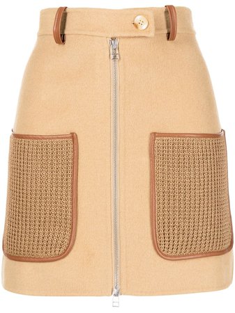 STAUD patch-pocket Mini Skirt - Farfetch