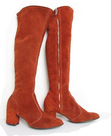 ~ 70’s Red Suede Boot ~