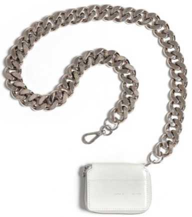 Kara white chain wallet
