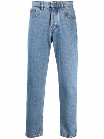 AMI Paris Tapered Cropped Jeans - Farfetch