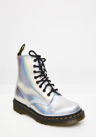 Silver Iced Metallic Pascal Boots