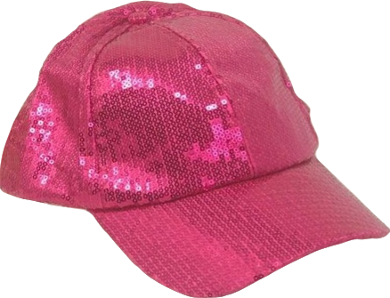 pink sequin hat