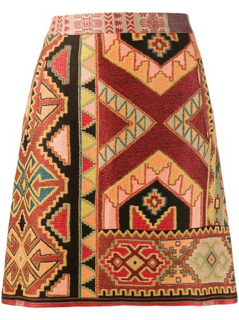 Etro mini jacquard skirt $990 - Buy Online - Mobile Friendly, Fast Delivery, Price