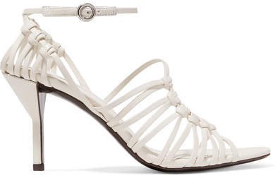 Lily Knotted Leather Sandals - Ivory