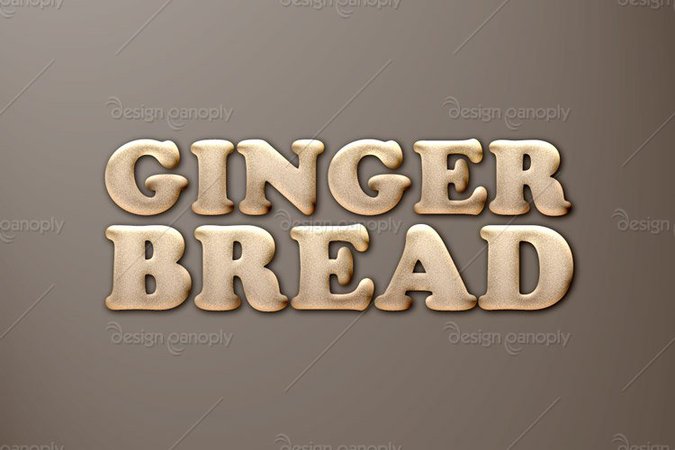 Gingerbread Cookie Photoshop Style | Design Panoply