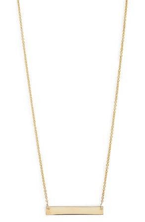 Bony Levy 14K Gold Bar Pendant Necklace (Nordstrom Exclusive) | Nordstrom