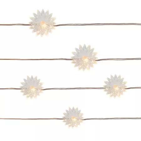 25ct Flower Outdoor LED Mini String Lights - Threshold™ : Target