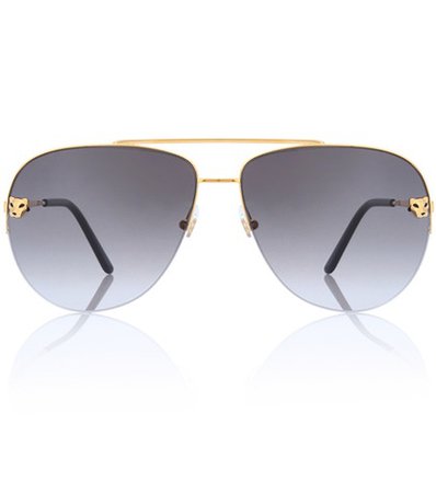 Panthère de Cartier aviator sunglasses