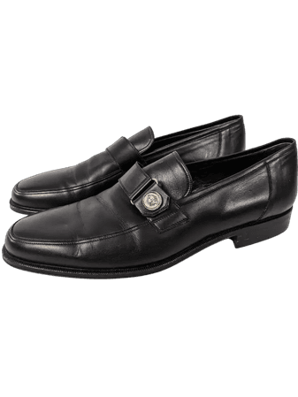 1980s Gianni Versace Vintage Mens Medusa Head Loafers Shoes
