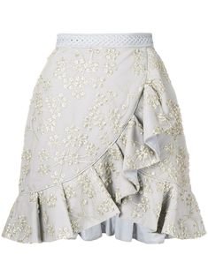 Burberry - Metallic-embroidered wool-felt mini skirt | Wool mini skirt, Mini skirts, Embroidered wool