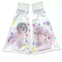 Kawaii Leg Warmers Cat Cartoon Pile Socks Lolita Cute Knitted Leg Cover Y2k Star Japanese JK Accessories Leg Sock Cosplay - AliExpress