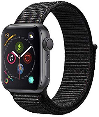 Amazon.com: Apple Watch Series 4 (GPS, 40mm) - Space Gray Aluminium Case with Black Sport Loop