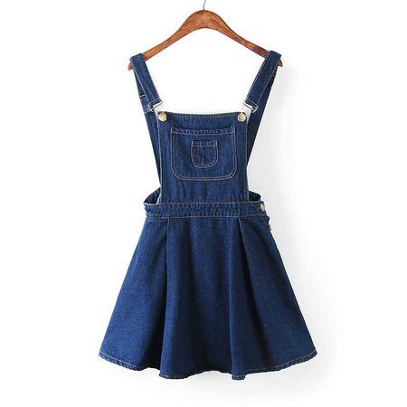 Denim Overall Dress Fit & Flare