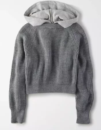 AE Studio Mixed Hooded Sweater