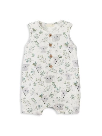 Shop Elegant Baby Baby's Joey Koala Print Shortalls | Saks Fifth Avenue