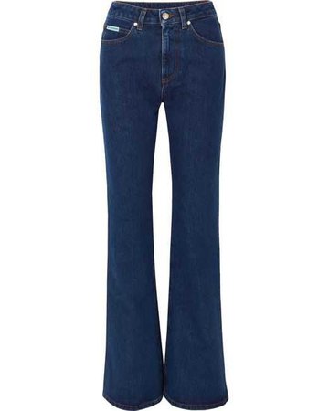 Lyst - Alexachung High-rise Flared Jeans in Blue