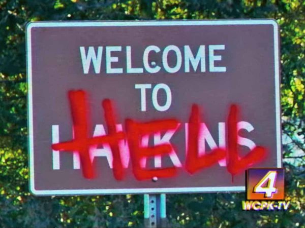 Welcome to Hawkins Hell Sign