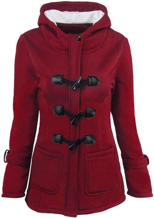 Amazon.com: Kemilove Womens Winter Fashion Outdoor Warm Wool Blended Classic Pea Coat Jacket: Clothing