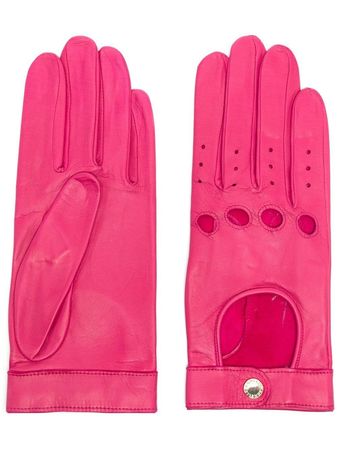 Agnelle cut-out Leather Driving Gloves